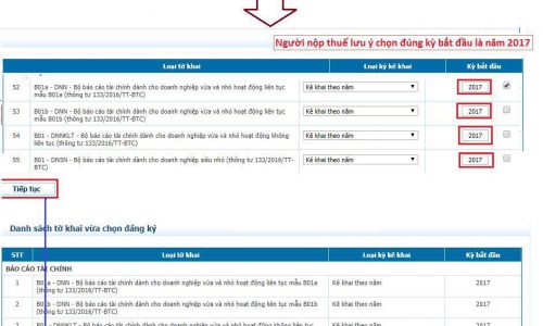 Cập nhật mẫu biểu thông tư 133/2016/TT-BTC trên iHTKK và eTax – 2018