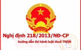 Nghị Định 218 về thuế thu nhập doanh nghiệp – kế toán cần lưu ý những gì