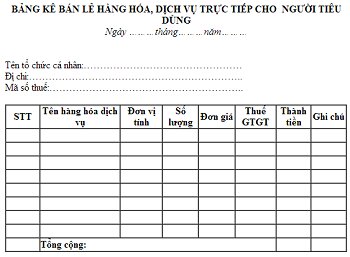 Bán hàng có giá trị dưới 200.000 có phải lập hóa đơn?